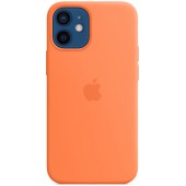 Чехол Apple MagSafe Silicone Case для iPhone 12 mini (кумкват)