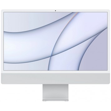 Моноблок Apple iMac 24 Retina 4.5K 2021 Silver MGTF3 (8-Core M1/8Gb/256Gb SSD/7-Core GPU/4480х2520/MacOS)-0