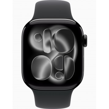 Умные часы Apple Watch Series 11 GPS, 42mm Jet Black Aluminum Case with Black Sport Band - S/M-1