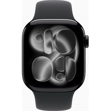 Умные часы Apple Watch Series 11 GPS, 46mm Jet Black Aluminum Case with Black Sport Band - S/M-1