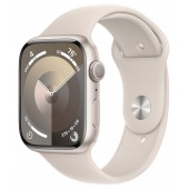 Apple Watch Series 9 45mm Starlight Aluminum with Starlight Sport Band M/L