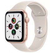 Apple Watch SE (2021) 44mm Gold Aluminum with Starlight Sport Band