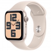 Apple Watch SE 2 (2024) 40mm Starlight Aluminum Case with Starlight Sport Band M/L