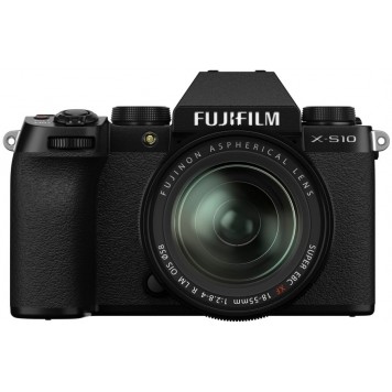 Беззеркальный фотоаппарат Fujifilm X-S10 Kit 18-55mm Black-0