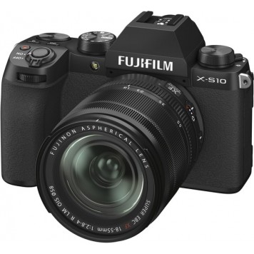 Беззеркальный фотоаппарат Fujifilm X-S10 Kit 18-55mm Black-1