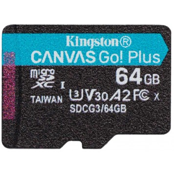 Карта памяти Kingston Canvas Go Plus microSDXC 64GB (с адаптером)-1
