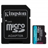 Карта памяти Kingston Canvas Go Plus microSDXC Gen4 256GB (с адаптером)