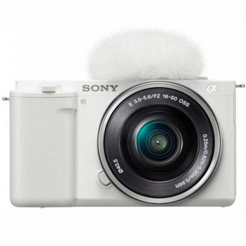 Беззеркальный фотоаппарат Sony ZV-E10L Kit 16-50mm (белый)-0